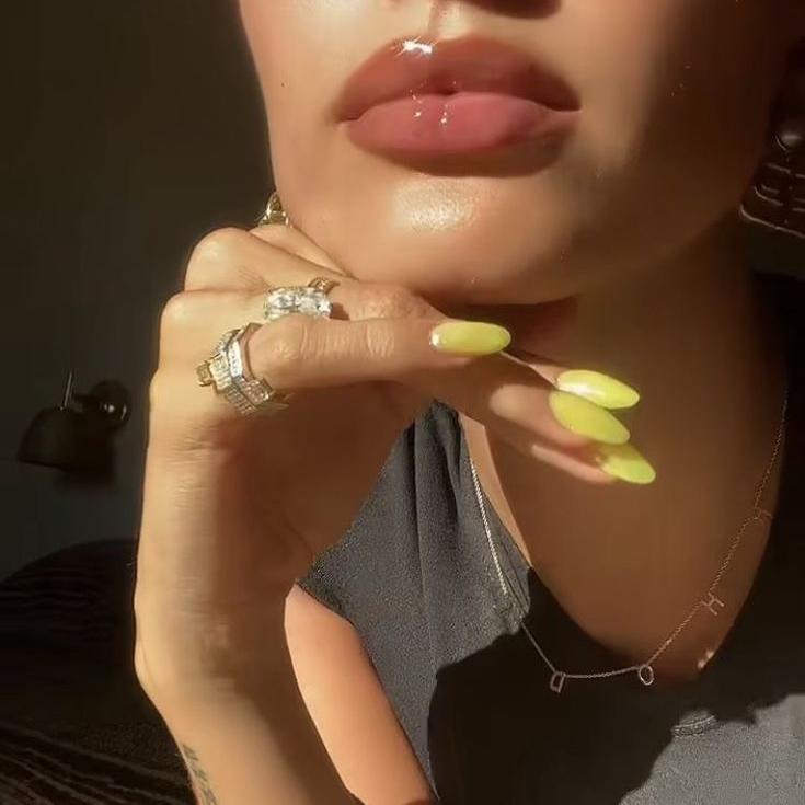 Lemon Sherbet Semi Cured Gel Nail Sticker Kit