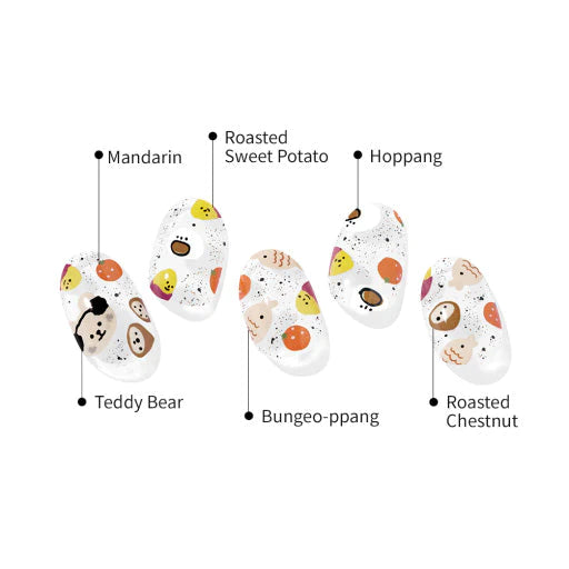 Ohora N Street Food Semi Cured Gel Nail Stickers