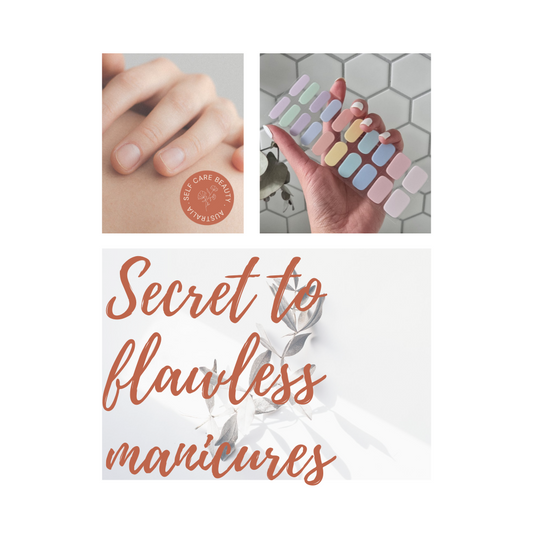 What is the secret to flawless home mani?