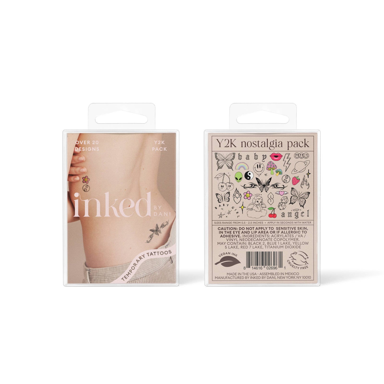 INKED by Dani - Y2K Nostalgia Temporary Tattoo Pack