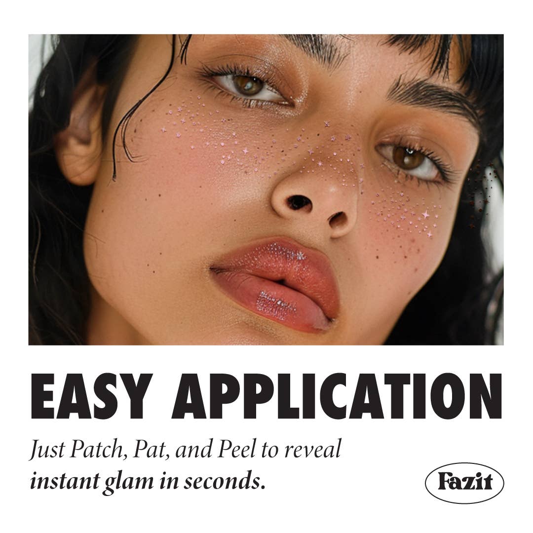 Fazit - Rose Gold Stardust Speckles Makeup Patches