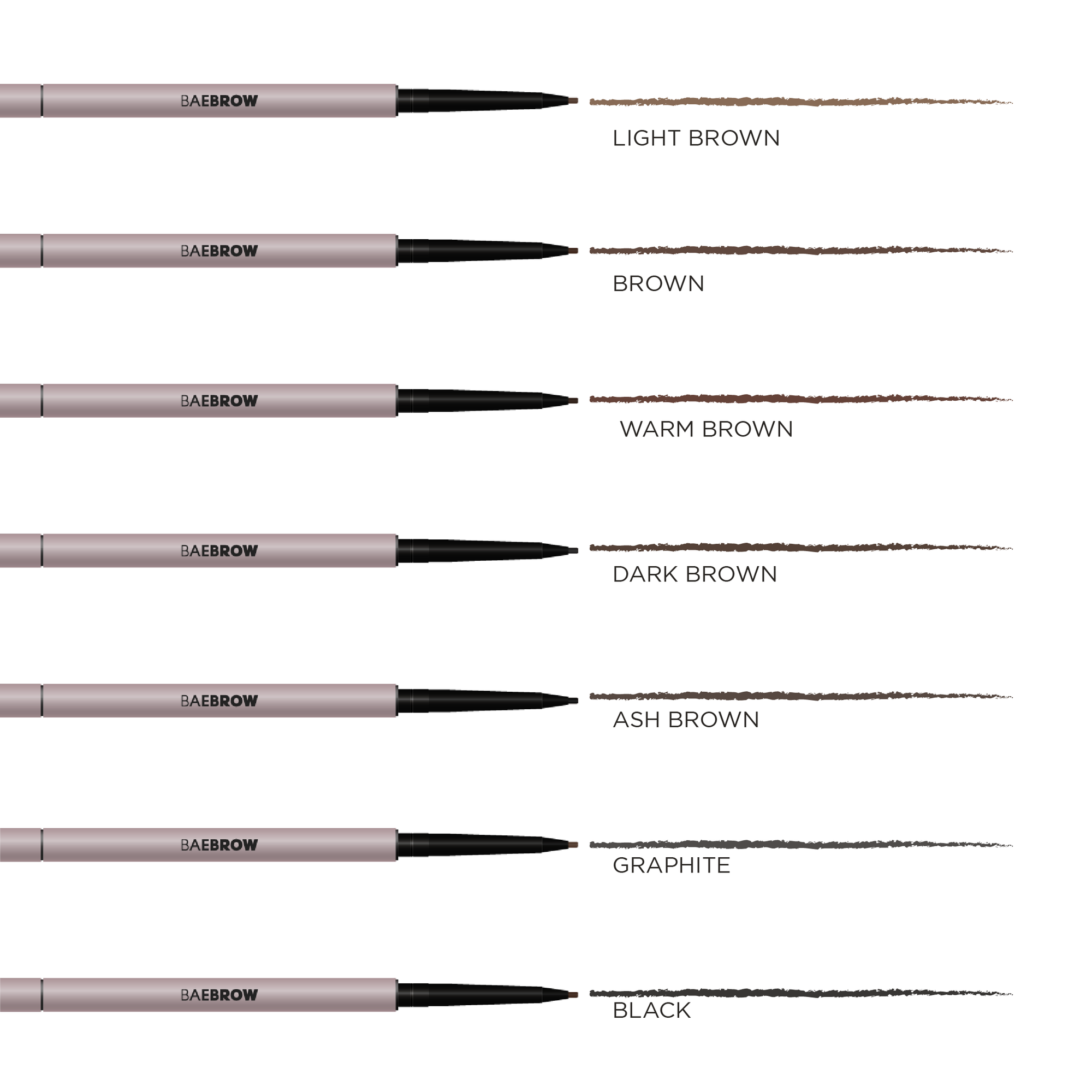 BAEBROW - B-LINER Ultra Thin Brow Pencil - Round Tip