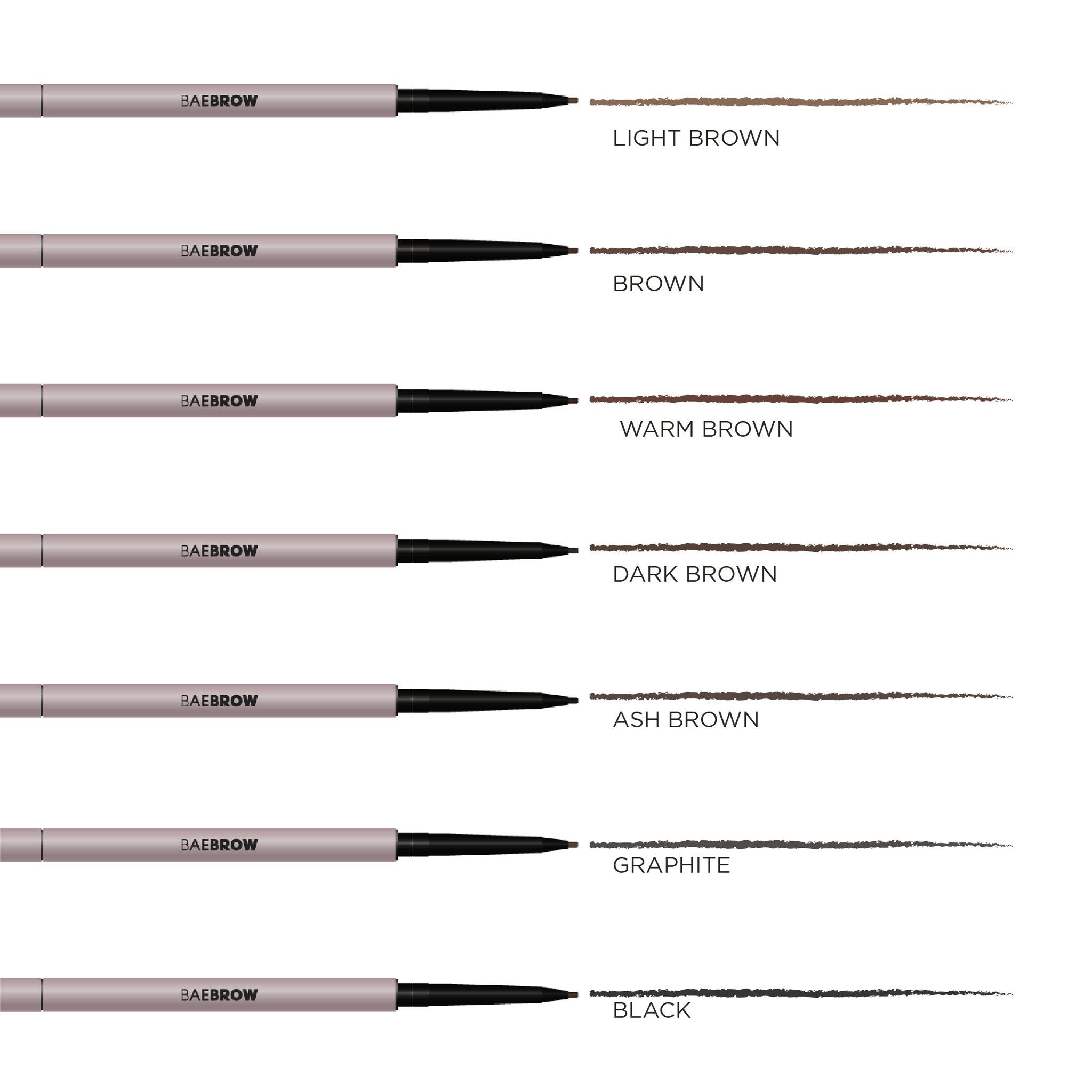 BAEBROW - B-LINER Ultra Thin Brow Pencil - Round Tip