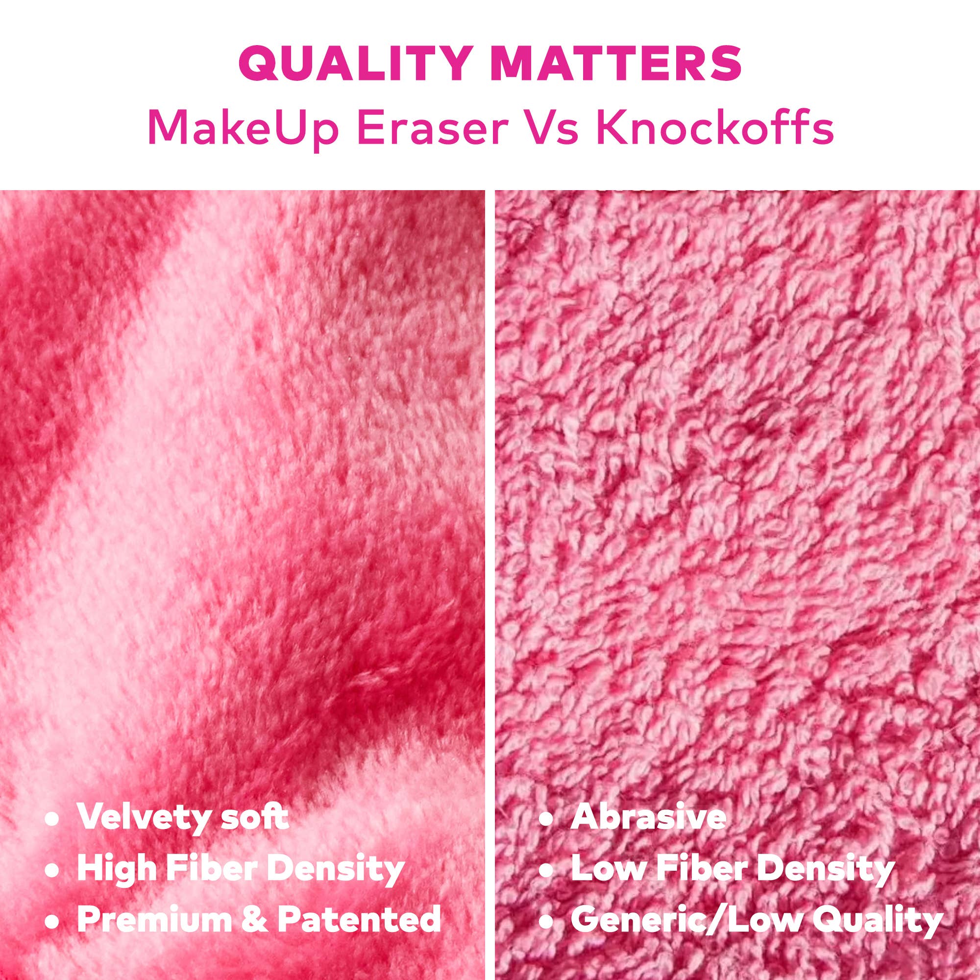 The Original MakeUp Eraser - Pink Mini MakeUp Eraser PRO