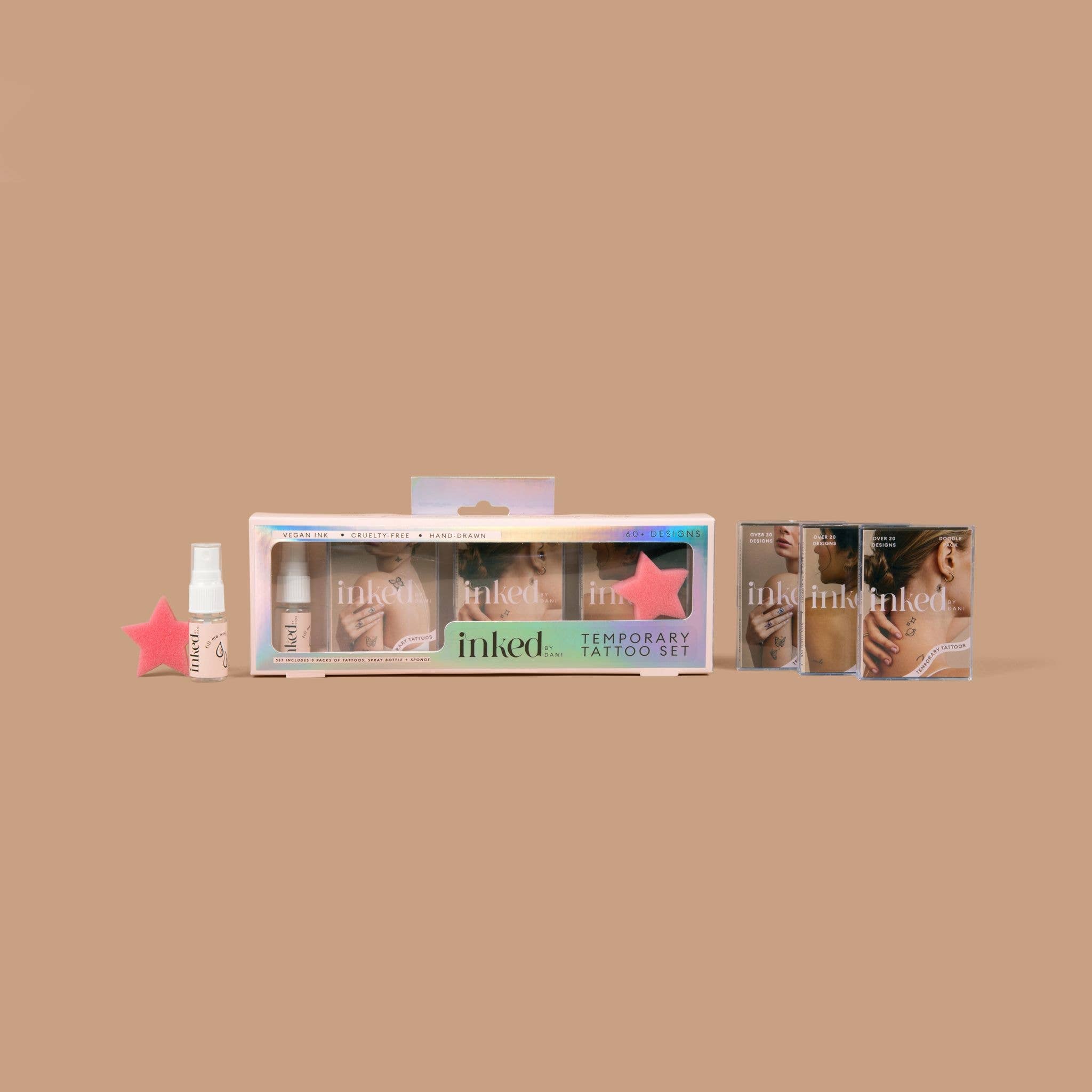 INKED by Dani - Deluxe Temporary Tattoo Gift Set