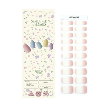 Wholesale - Soft Pink Gradient Semicured Gel Nails Kit ($13.99 x 10 Nail Kits)