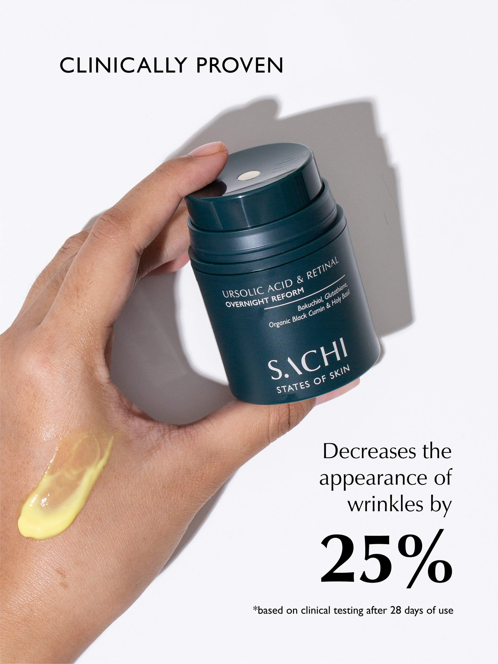 Sachi Skin - Ursolic Acid & Retinal Overnight Reform