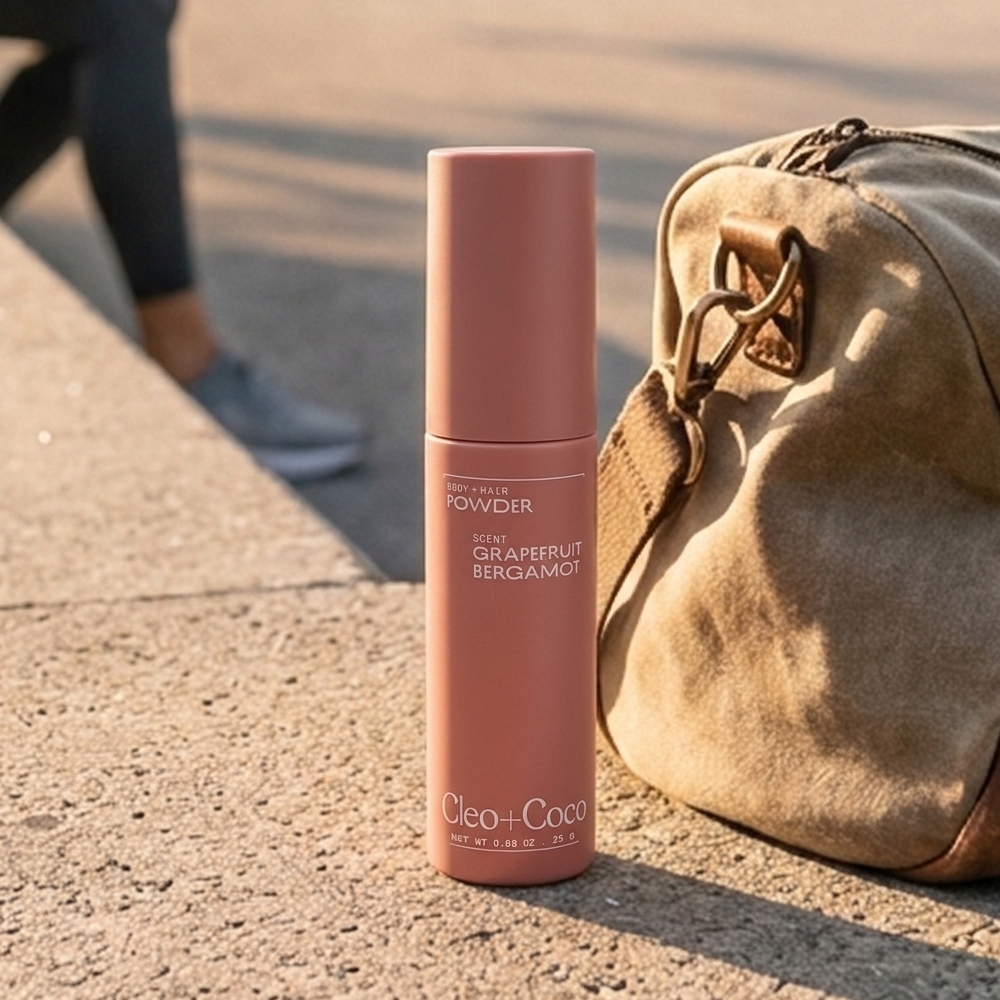 Cleo+Coco - Body Powder + Dry Shampoo - Talc-Free, Anti-Chafe- Grapefruit Bergamot