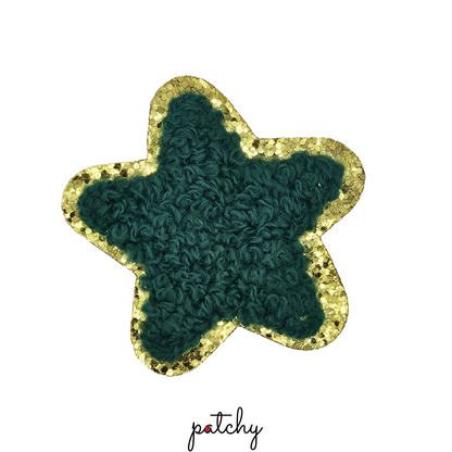 Star Chenille Iron-On Patch