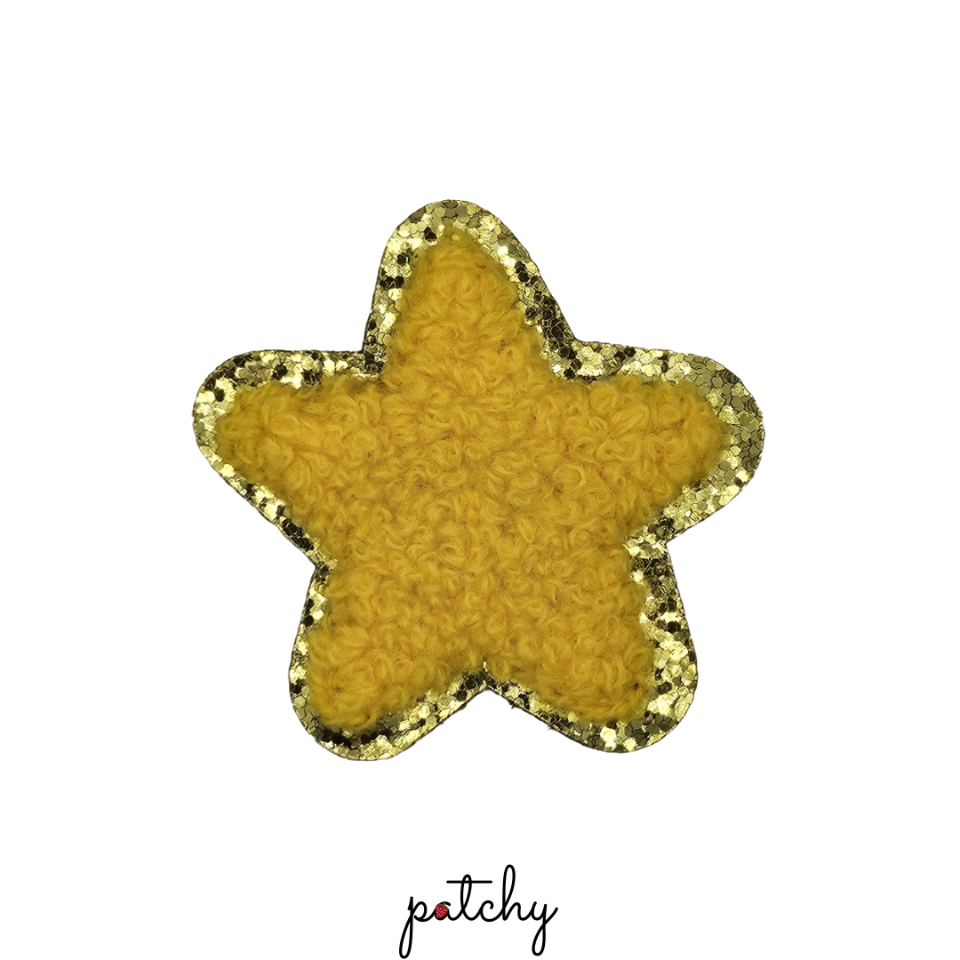 Star Chenille Iron-On Patch