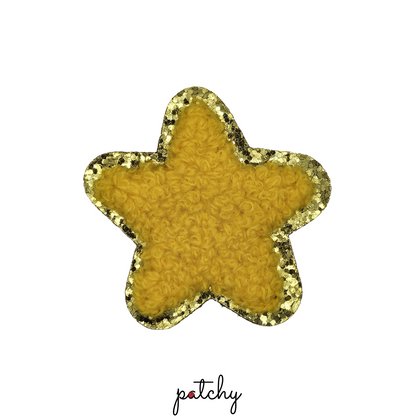 Star Chenille Iron-On Patch