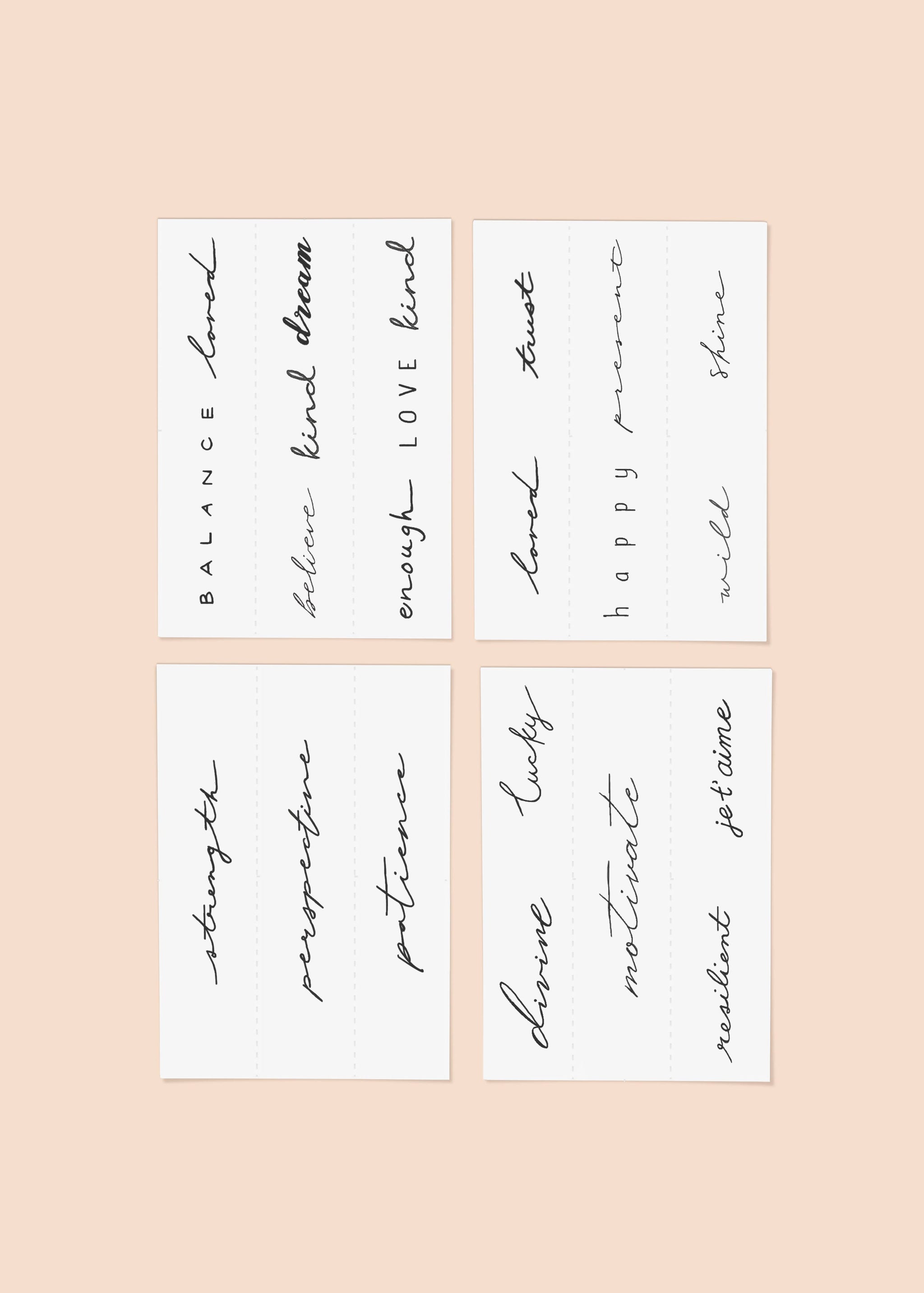 INKED by Dani - Statement Temporary Tattoo Pack
