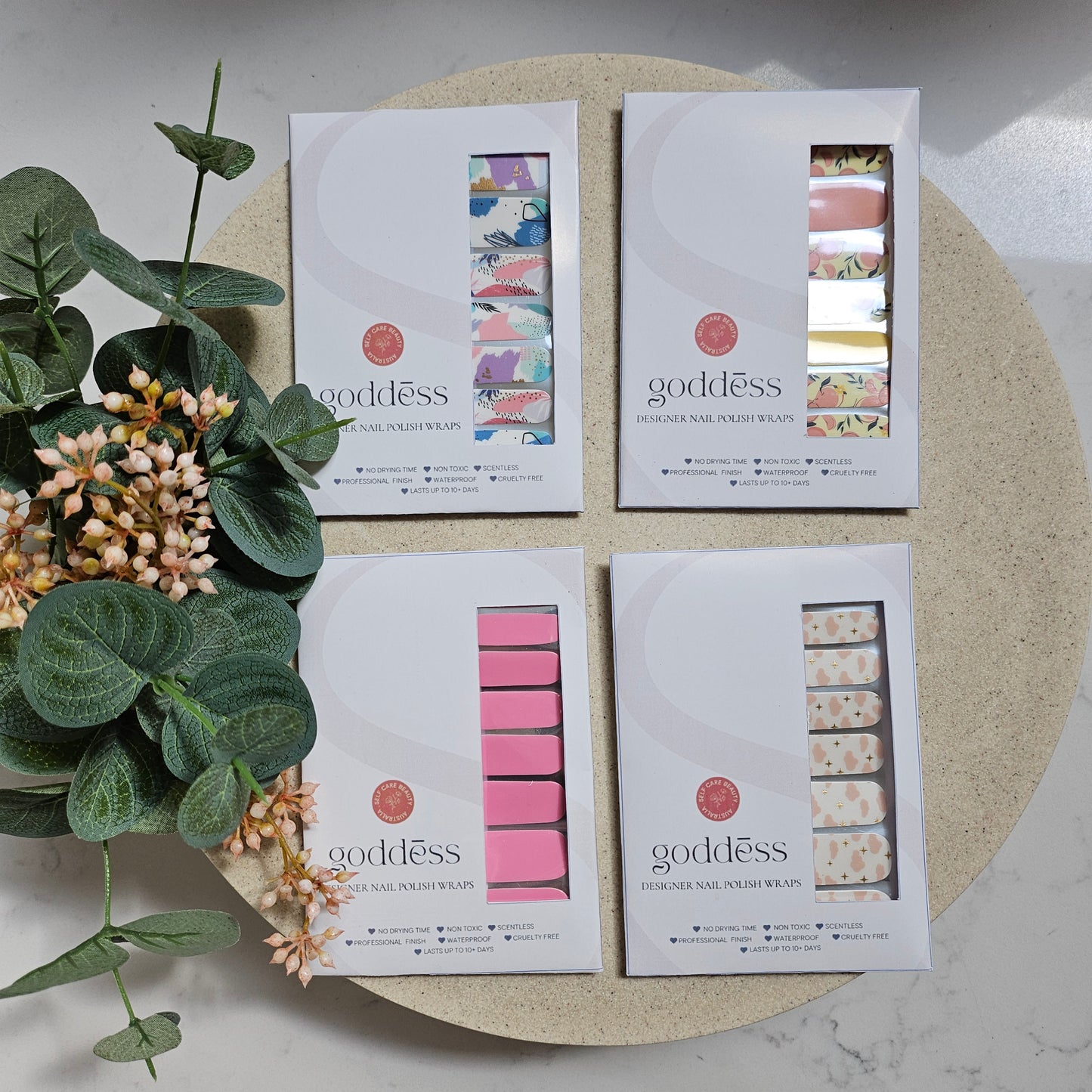 Spring Goddess Designer Nail Wrap Bundle (4x)