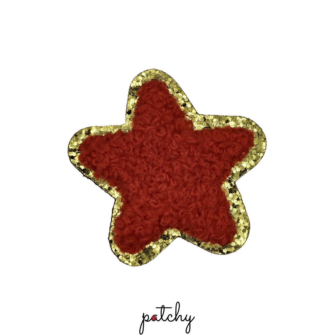 Star Chenille Iron-On Patch