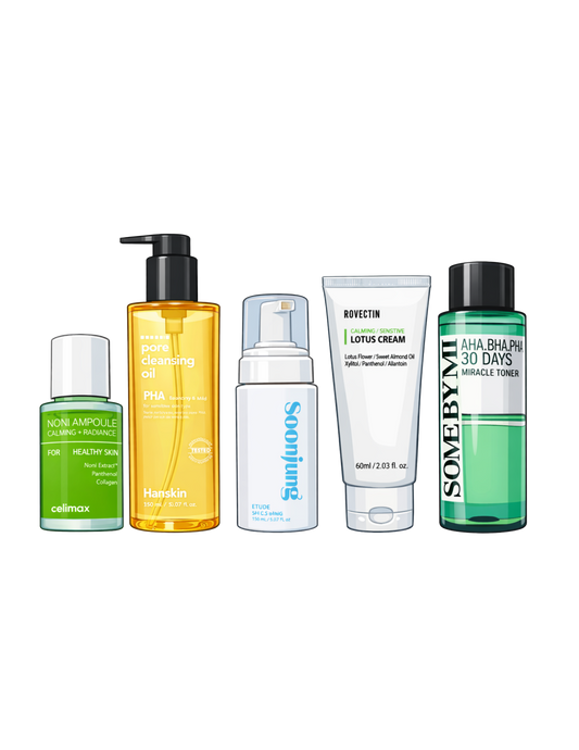 k-beauty acne and oil control set