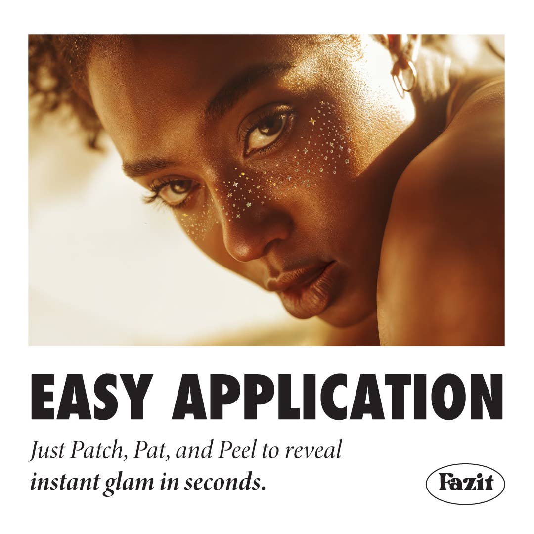 Fazit - Gold Glitter Freckles Makeup Patches