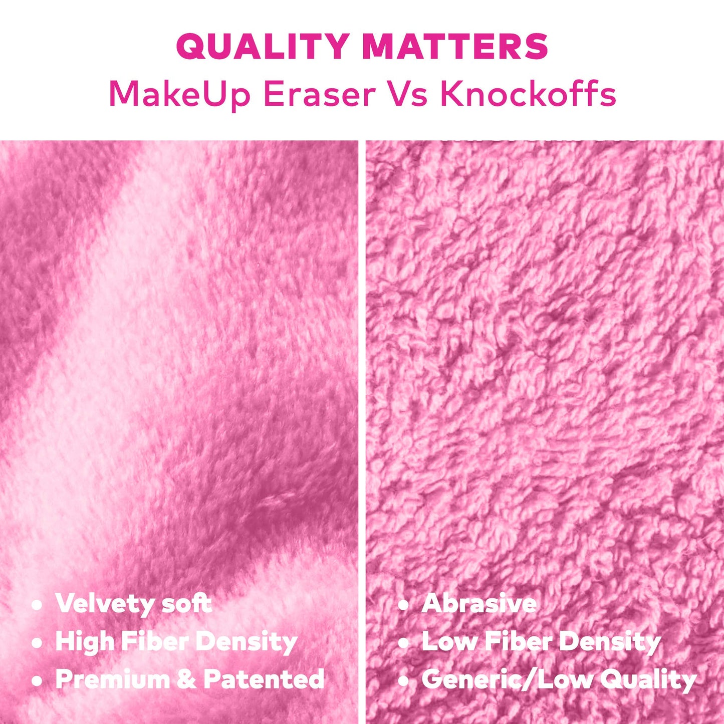 The Original MakeUp Eraser - Original Pink MakeUp Eraser PRO