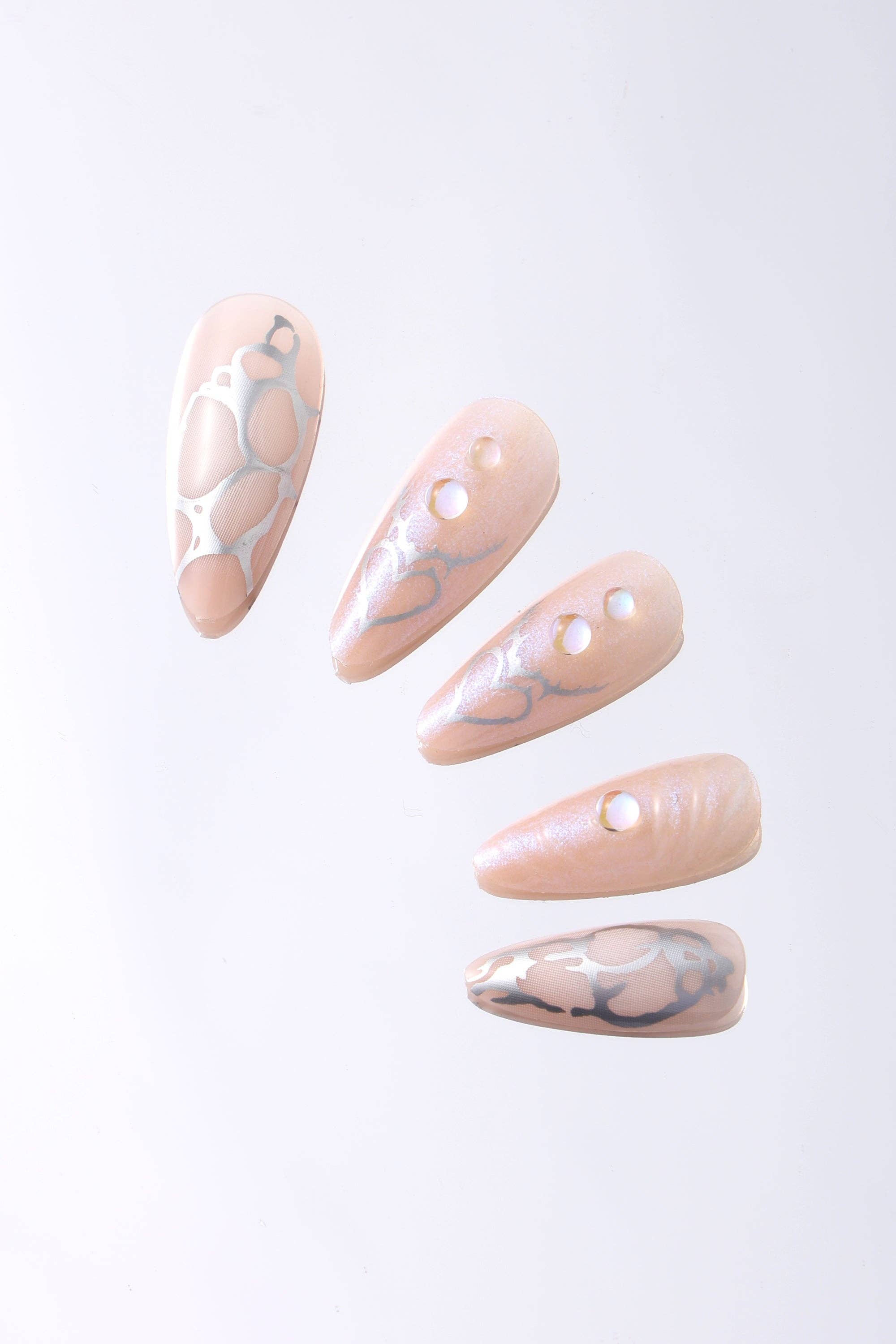 Never Have I Ever - Chrome Hearts - Press-on Nails