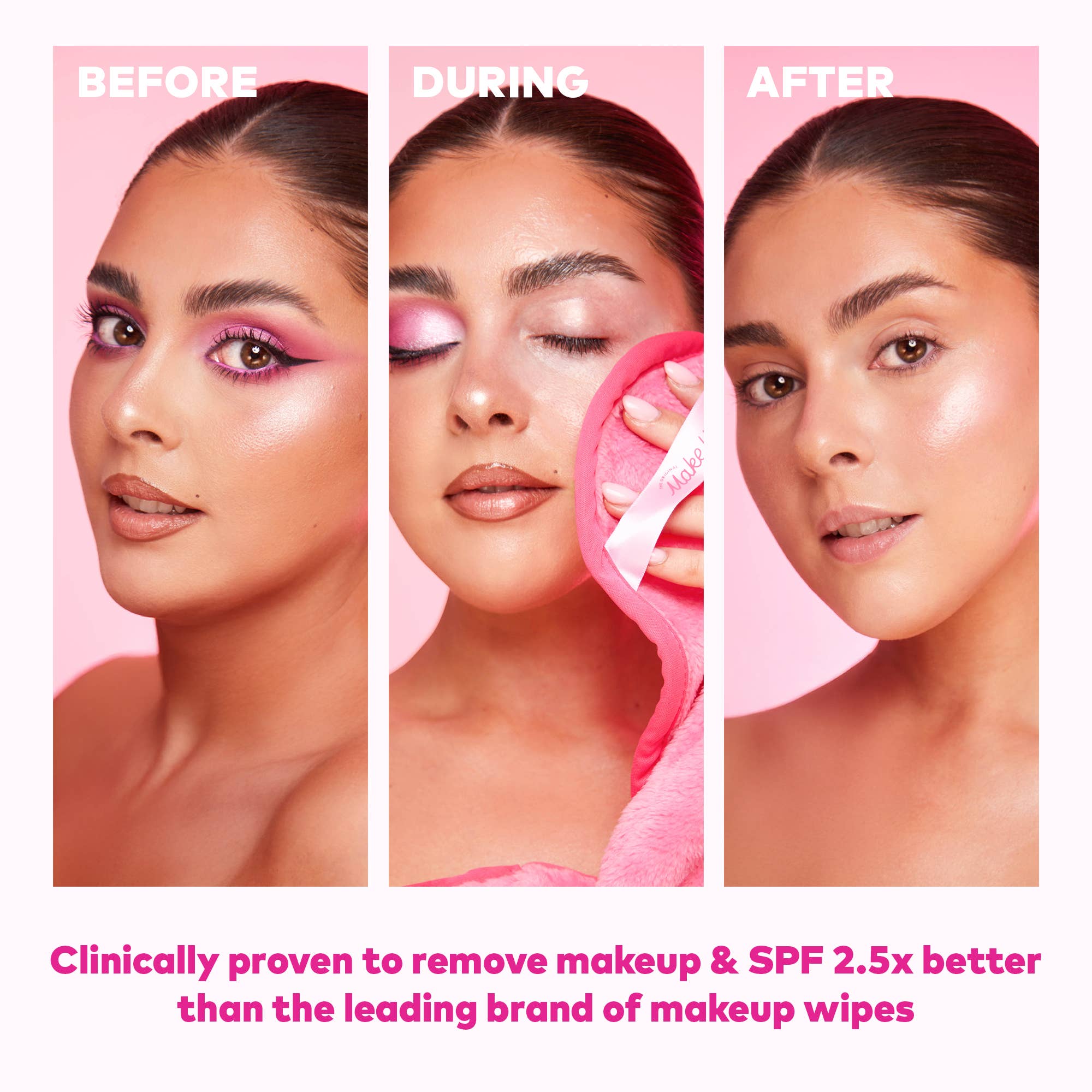 The Original MakeUp Eraser - The Pink Daily MakeUp Eraser