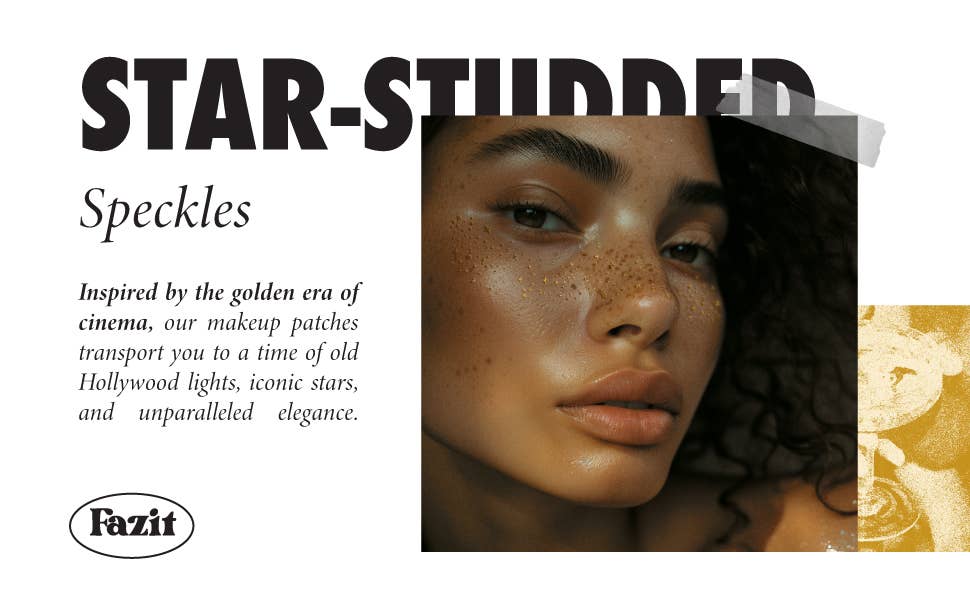 Fazit - Gold Glitter Freckles Makeup Patches