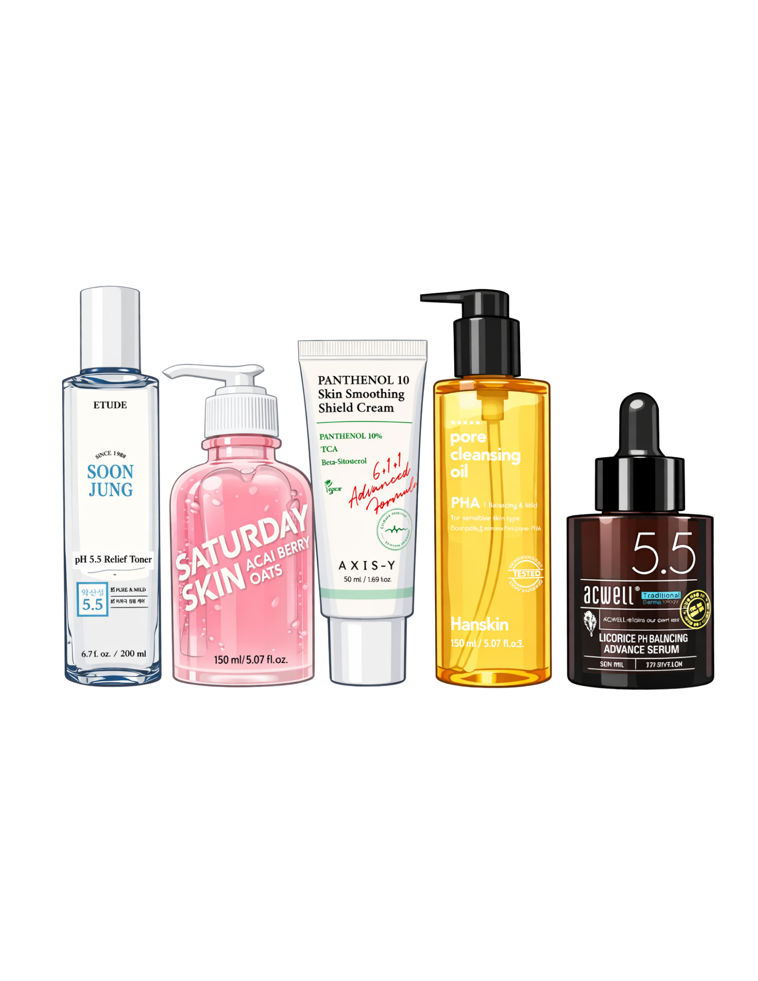 k-beauty combination skin set