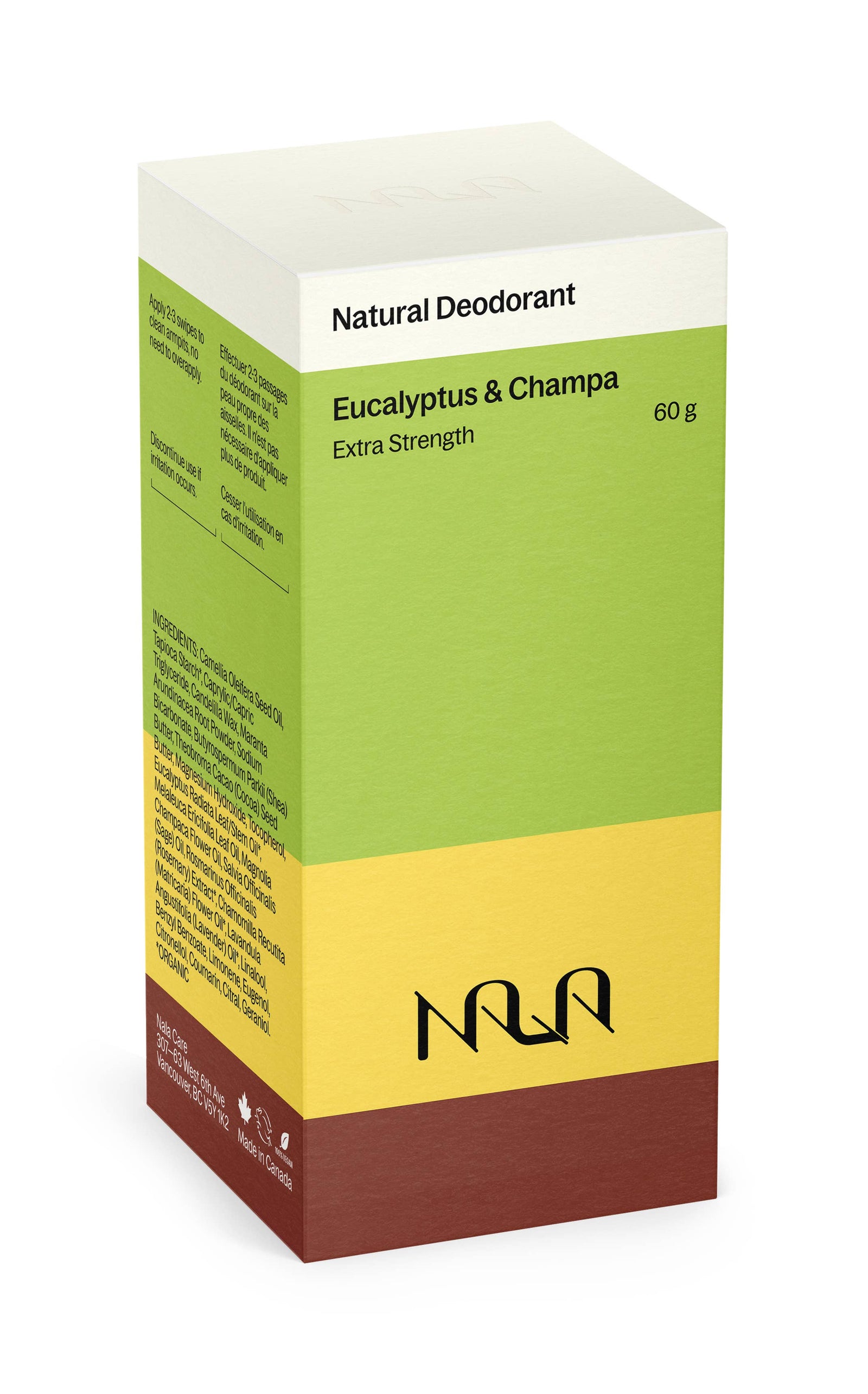 Nala Care - Eucalyptus & Champa Extra Strength Natural Deodorant