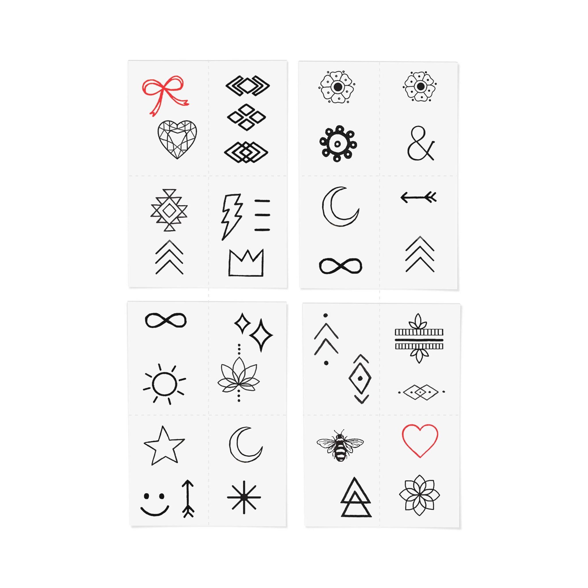 INKED by Dani - Finger Tats Temporary Tattoo Pack