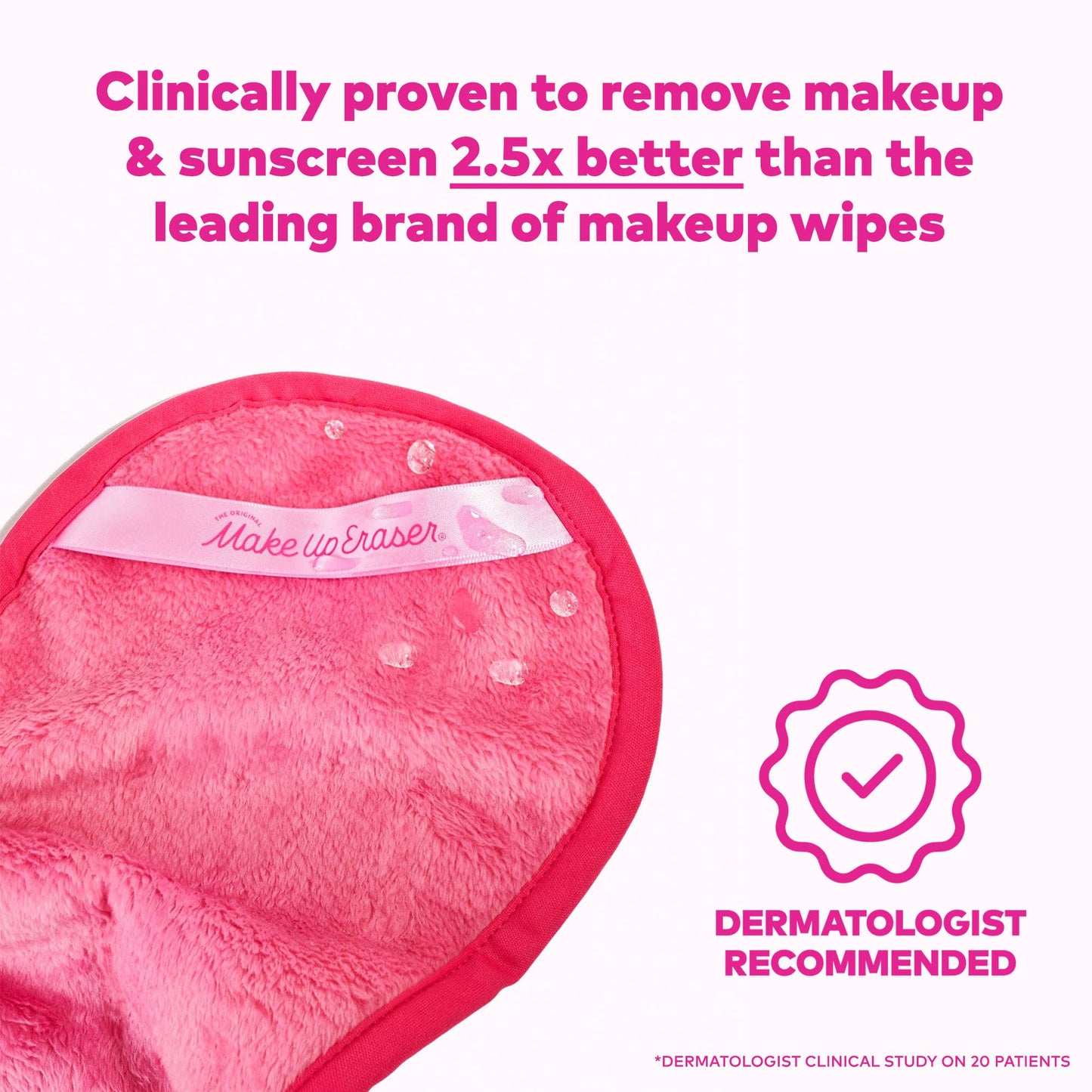 The Original MakeUp Eraser - Original Pink MakeUp Eraser PRO