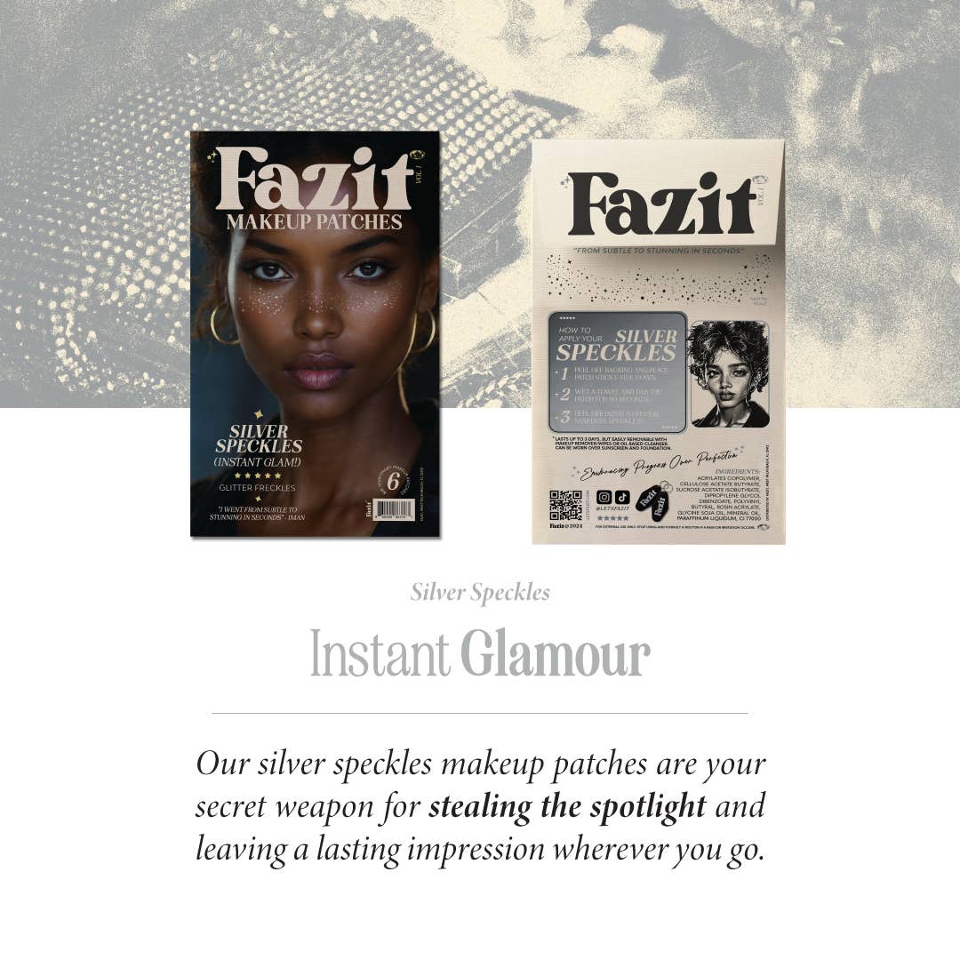Fazit - Silver Glitter Freckles Makeup Patches