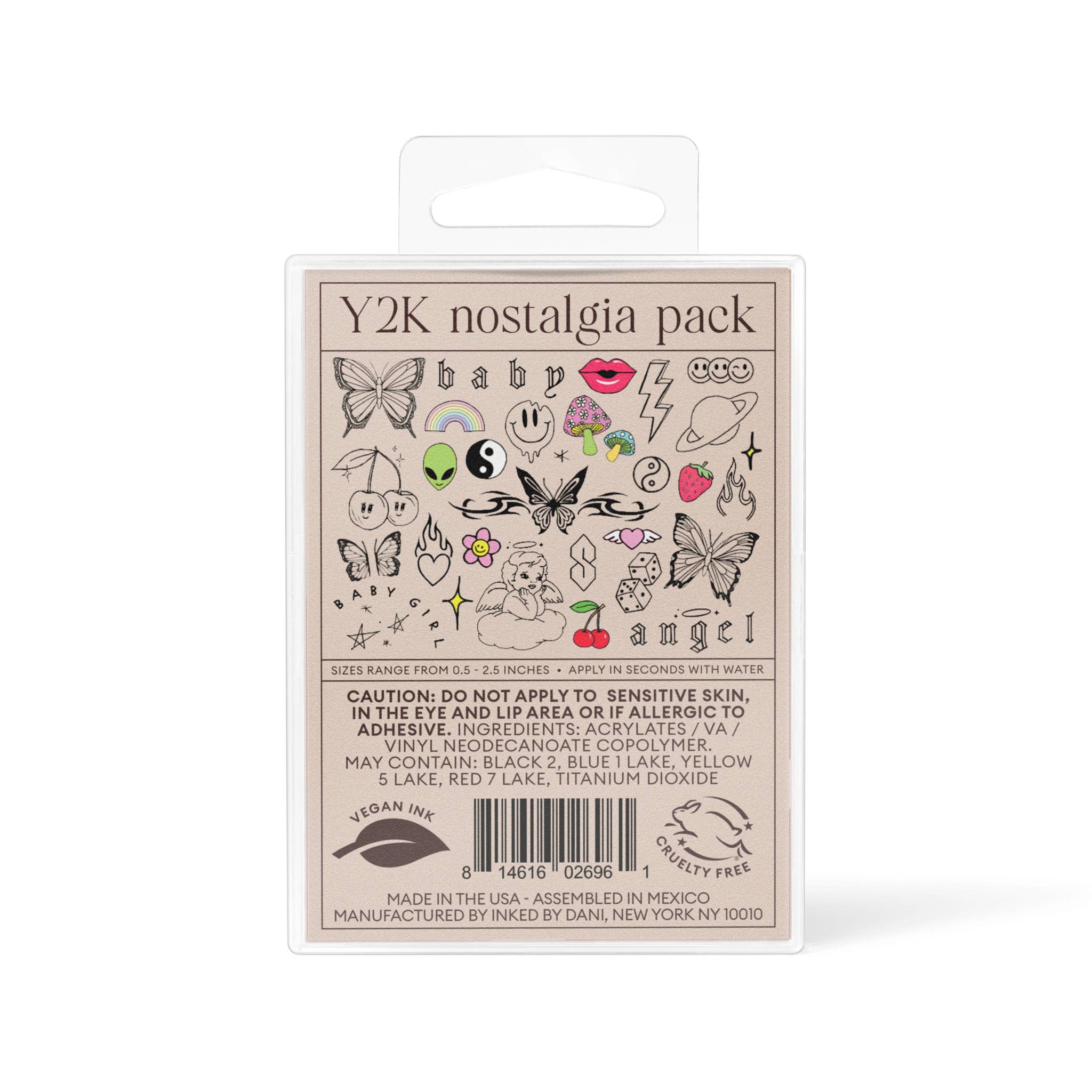 INKED by Dani - Y2K Nostalgia Temporary Tattoo Pack