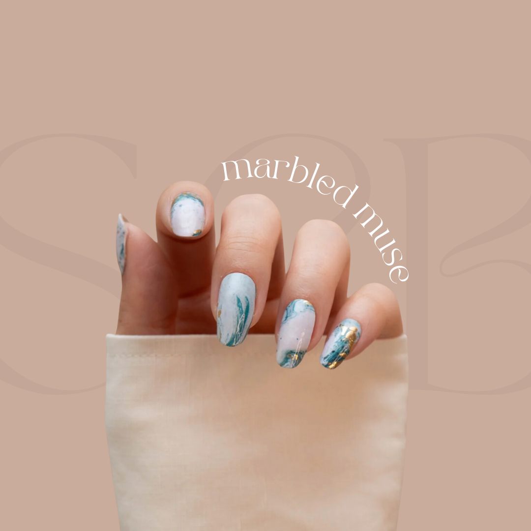 Marbled Muse Designer Nail Polish Wrap Sticker