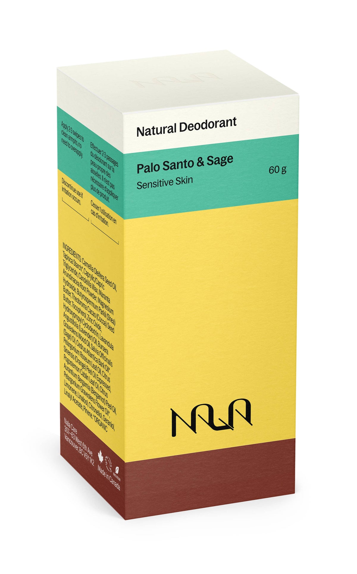 Nala Care - Palo Santo & Sage Sensitive Skin Natural Deodorant
