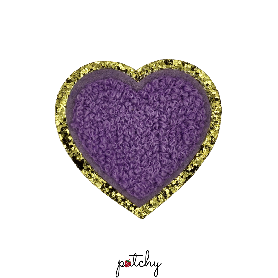 Heart Chenille Iron-On Patch