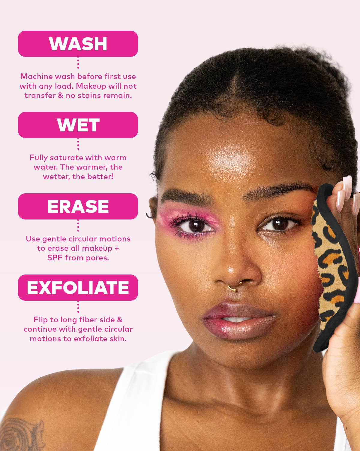The Original MakeUp Eraser - Leopard 7-Day Set