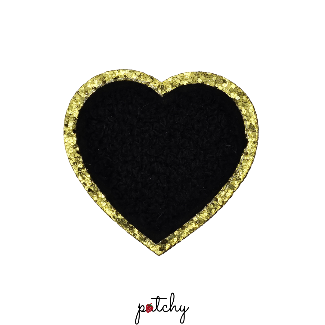 Heart Chenille Iron-On Patch