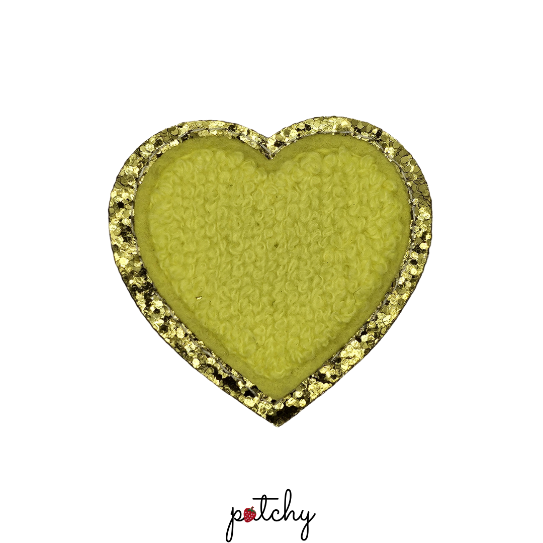 Heart Chenille Iron-On Patch