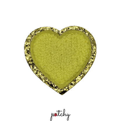 Heart Chenille Iron-On Patch