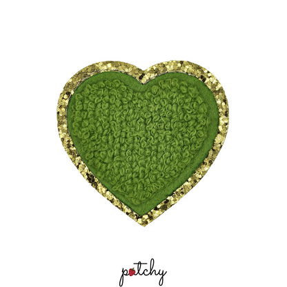 Heart Chenille Iron-On Patch