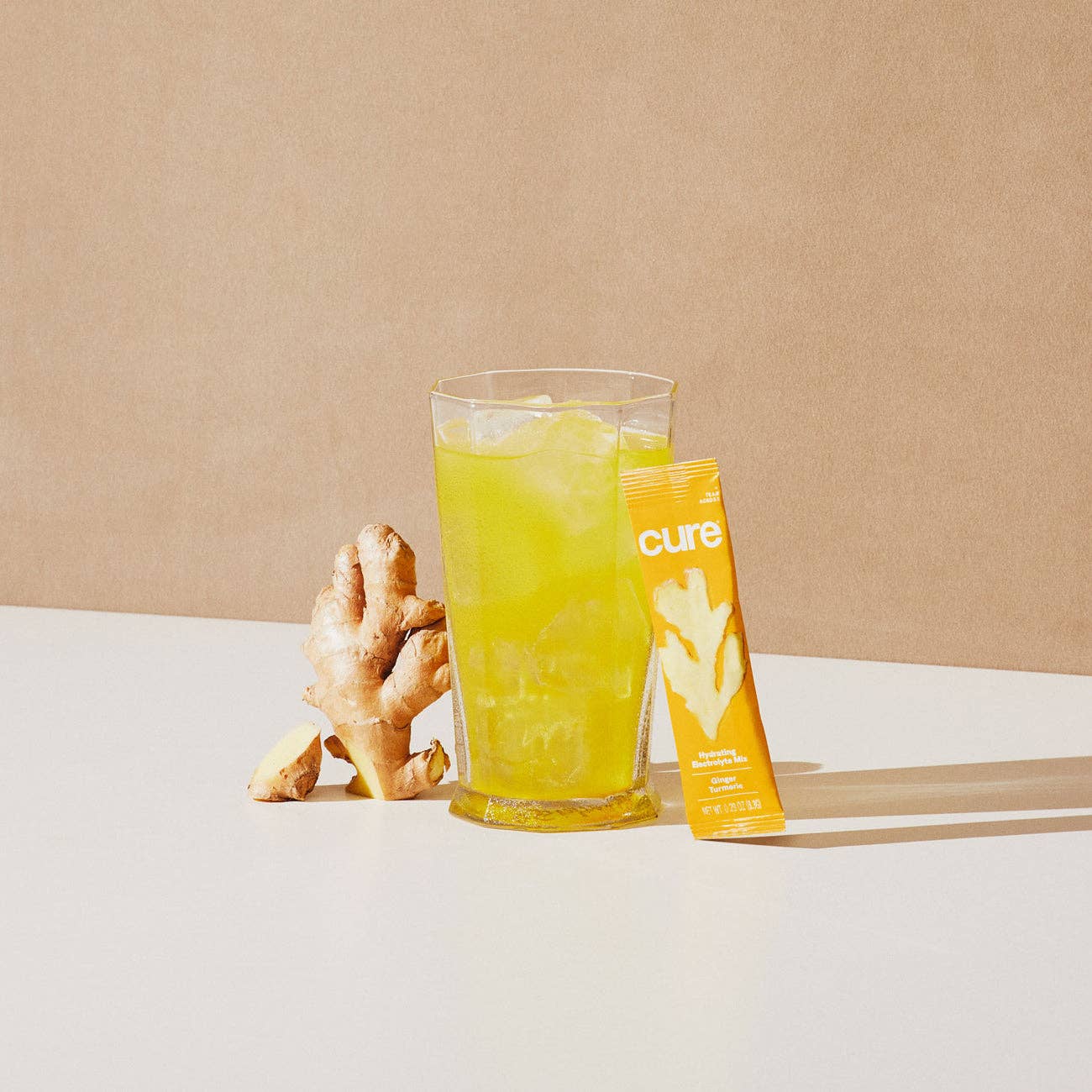 Cure Hydration - Hydrating Electrolyte Drink Mix - Ginger Turmeric