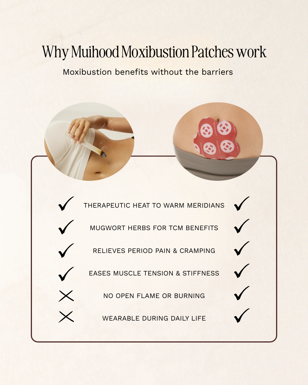 Muihood - Moxibustion Patch for Menstrual Relief