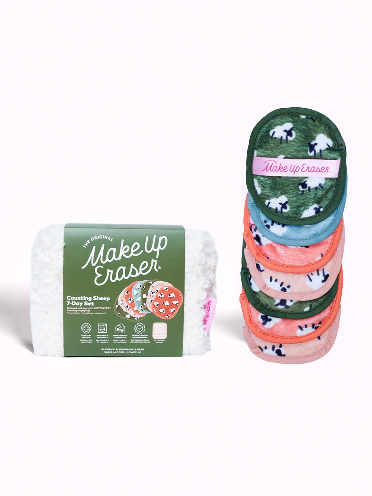 The Original MakeUp Eraser - Counting Sheep 7-Day & Makeup Bag Gift Set