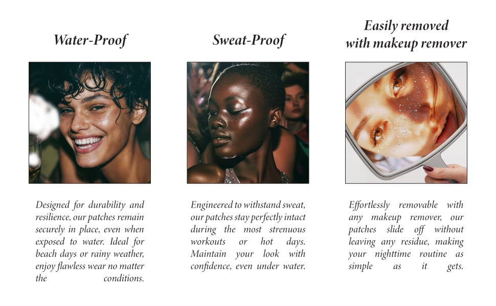 Fazit - Silver Glitter Freckles Makeup Patches