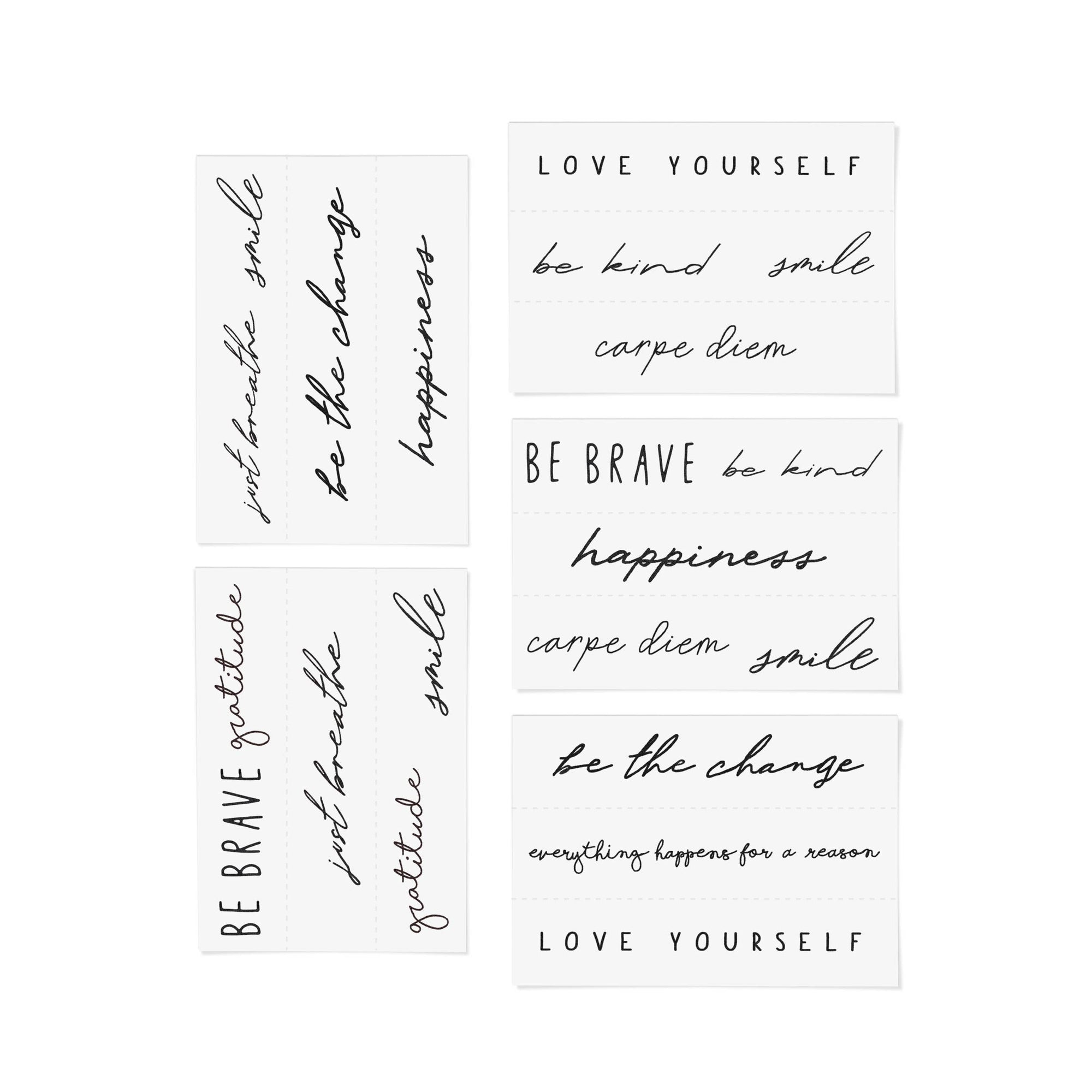 INKED by Dani - Self Love Temporary Tattoo Pack