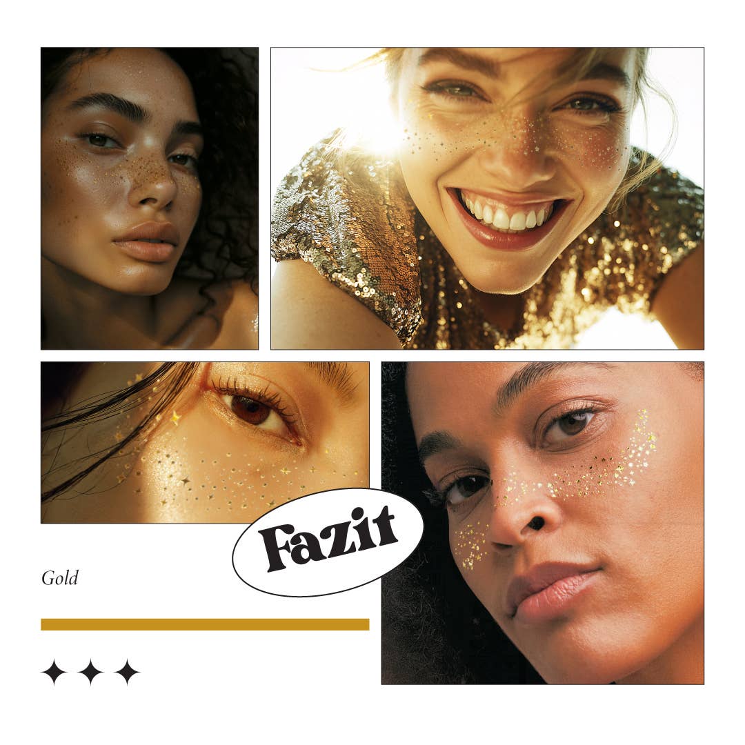 Fazit - Gold Glitter Freckles Makeup Patches