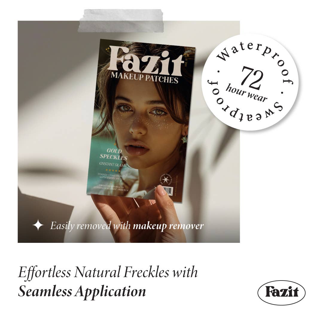Fazit - Gold Glitter Freckles Makeup Patches