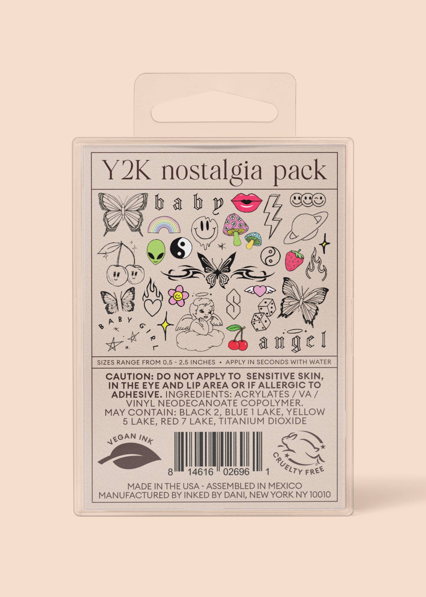 INKED by Dani - Y2K Nostalgia Temporary Tattoo Pack