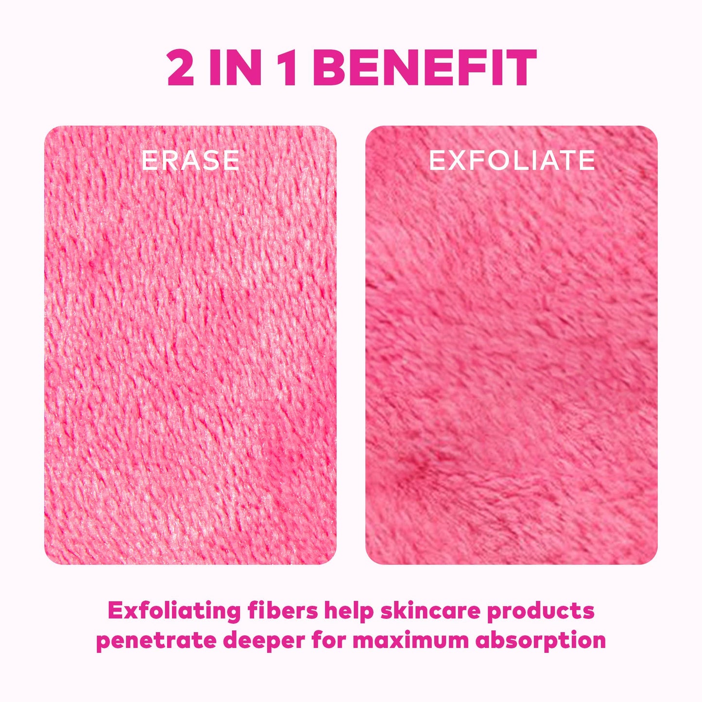 The Original MakeUp Eraser - Original Pink MakeUp Eraser PRO