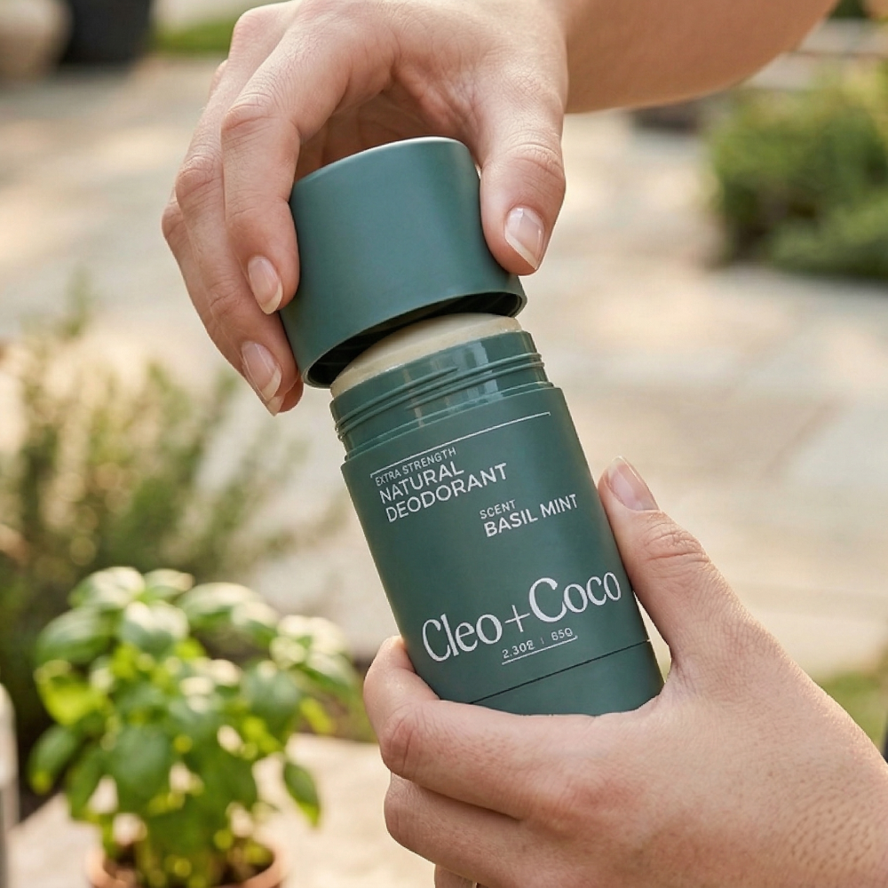 Cleo+Coco - Extra Strength Deodorant - Basil Mint