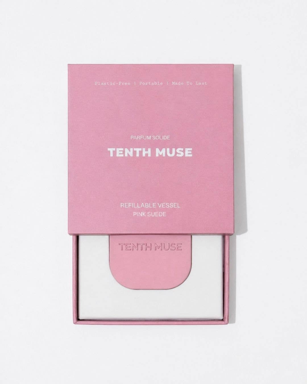TENTH MUSE - Refillable Vessel - Pink Suede