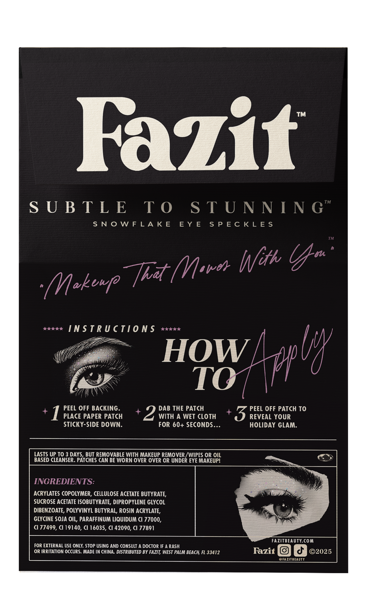 Fazit - Holographic Snowflake Eye Speckles